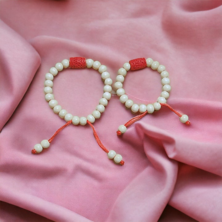 Combo Vòng Tay Dâu Tằm Lu Thông Chu Sa Mẹ Và Bé - Thắng Giang - Ảnh 3