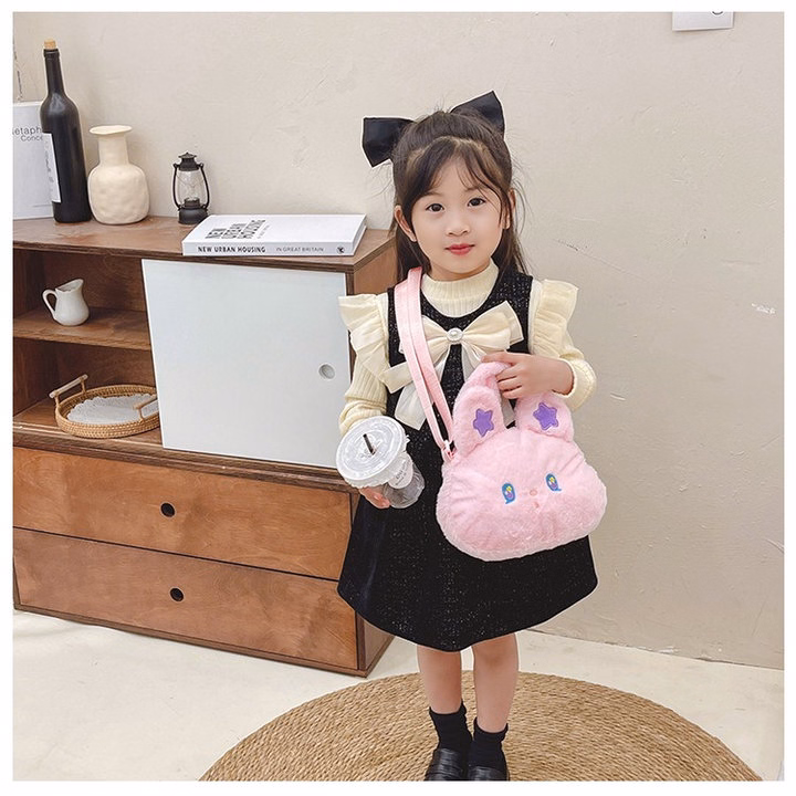 Túi Thỏ Bông Đính Sao Đeo Chéo Thời Trang Lolita Siêu Cute Kèm Quai Xách - Dmastore - Ảnh 3