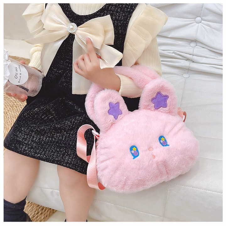 Túi Thỏ Bông Đính Sao Đeo Chéo Thời Trang Lolita Siêu Cute Kèm Quai Xách - Dmastore - Ảnh 8
