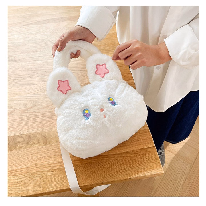 Túi Thỏ Bông Đính Sao Đeo Chéo Thời Trang Lolita Siêu Cute Kèm Quai Xách - Dmastore - Ảnh 9