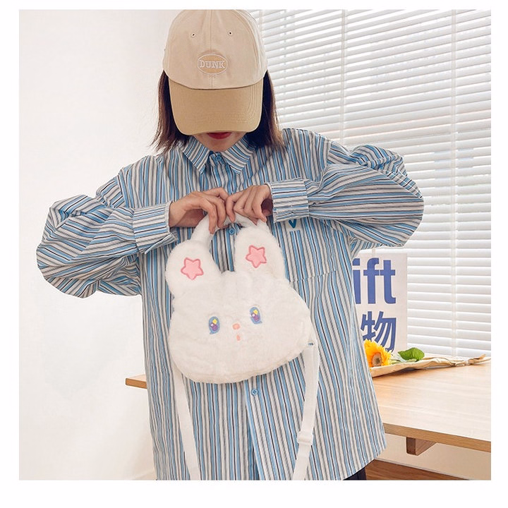 Túi Thỏ Bông Đính Sao Đeo Chéo Thời Trang Lolita Siêu Cute Kèm Quai Xách - Dmastore - Ảnh 16