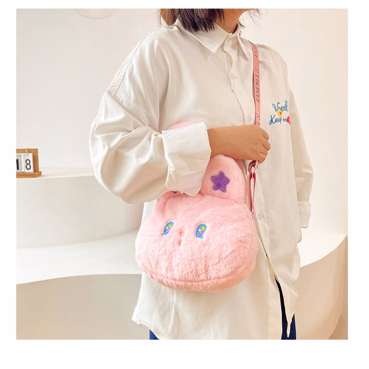 Túi Thỏ Bông Đính Sao Đeo Chéo Thời Trang Lolita Siêu Cute Kèm Quai Xách - Dmastore - Ảnh 15