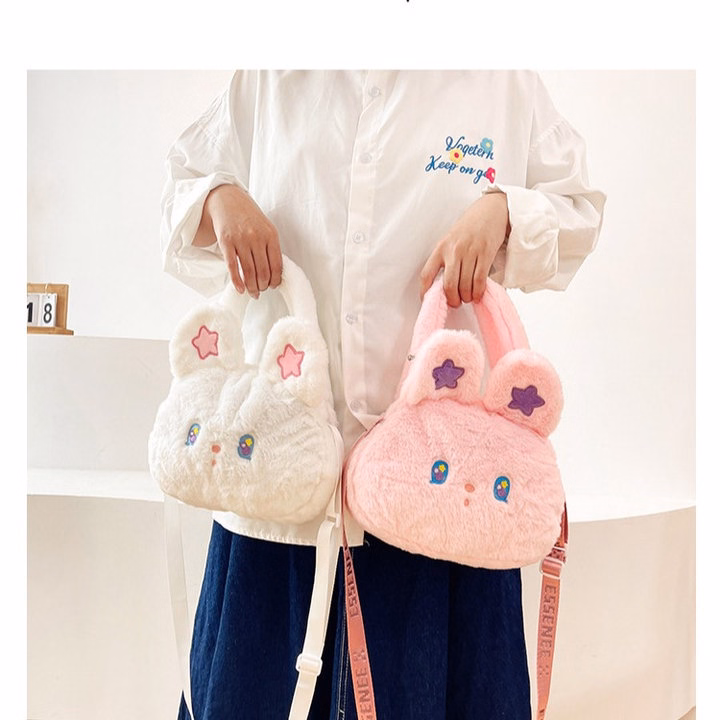 Túi Thỏ Bông Đính Sao Đeo Chéo Thời Trang Lolita Siêu Cute Kèm Quai Xách - Dmastore - Ảnh 19