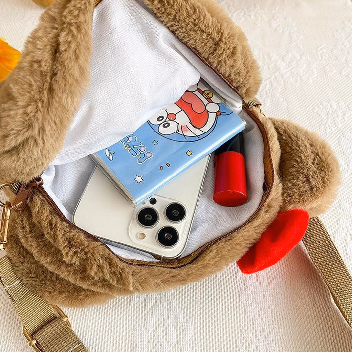 Túi Kitty Đính Nơ Mũ Gấu Nâu Đeo Chéo Phong Cách Lolita Dễ Thương Cho Bạn Nữ- Dmastore - Ảnh 6