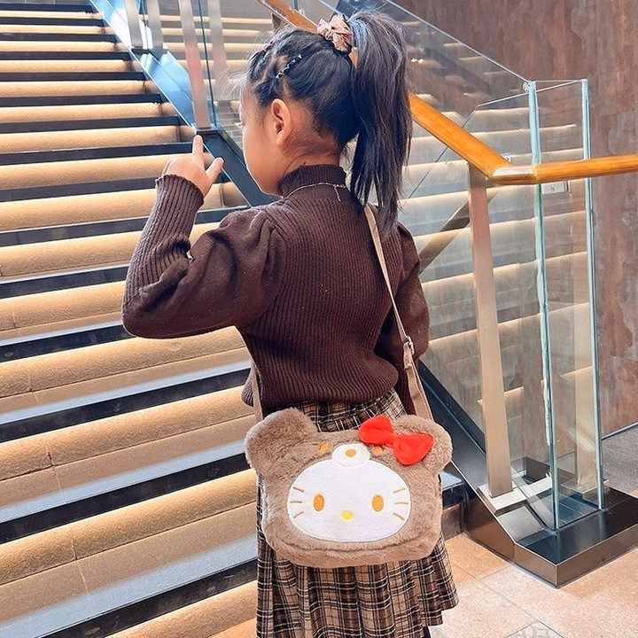 Túi Kitty Đính Nơ Mũ Gấu Nâu Đeo Chéo Phong Cách Lolita Dễ Thương Cho Bạn Nữ- Dmastore - Ảnh 13