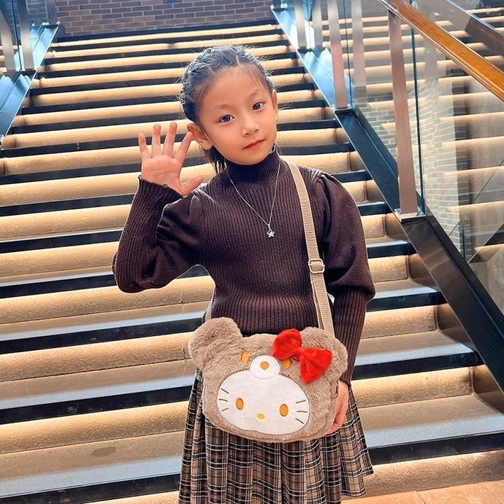 Túi Kitty Đính Nơ Mũ Gấu Nâu Đeo Chéo Phong Cách Lolita Dễ Thương Cho Bạn Nữ- Dmastore - Ảnh 18