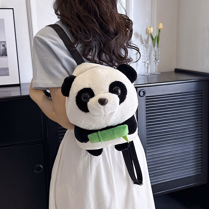 Balo Gấu Trúc Panda Ôm Ống Trúc Nhồi Bông Size Lớn Đáng Yêu Đựng Ipad - Dmastore - Ảnh 7