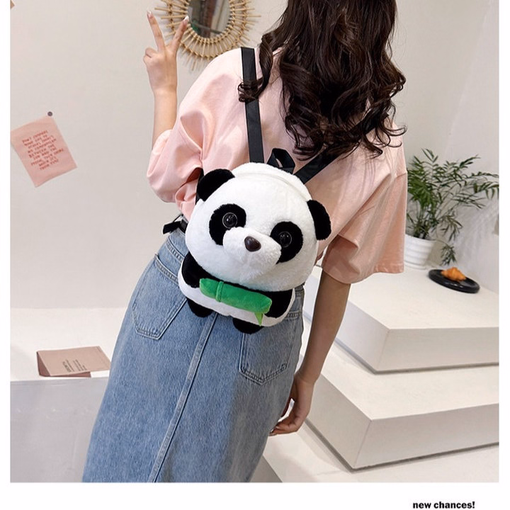 Balo Gấu Trúc Panda Ôm Ống Trúc Nhồi Bông Size Lớn Đáng Yêu Đựng Ipad - Dmastore - Ảnh 11