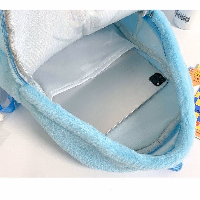 Balo Hoạt Hình Disney Gấu Dâu, Sulley, Quát Vật 3 Mắt Size Lớn Dày Dặn 3 Ngăn Dễ Thương - Dmastore - Ảnh 3