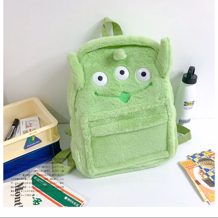 Balo Hoạt Hình Disney Gấu Dâu, Sulley, Quát Vật 3 Mắt Size Lớn Dày Dặn 3 Ngăn Dễ Thương - Dmastore - Ảnh 9