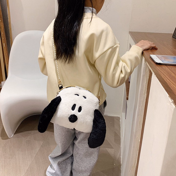Túi Đeo Chéo Hoạt Hình Chó Đen Trắng Snoopy Ngộ Nghĩnh Đáng Yêu - Dmastore - Ảnh 9
