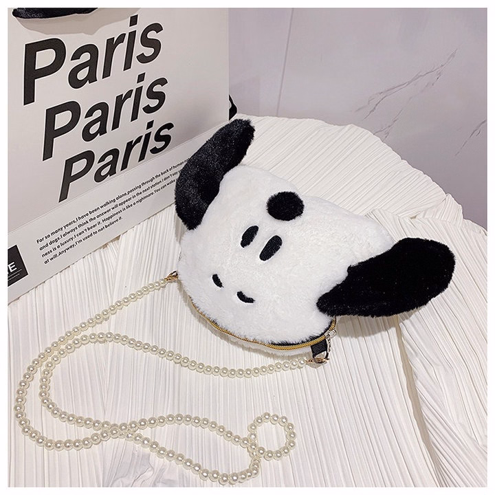 Túi Đeo Chéo Hoạt Hình Chó Đen Trắng Snoopy Ngộ Nghĩnh Đáng Yêu - Dmastore - Ảnh 16