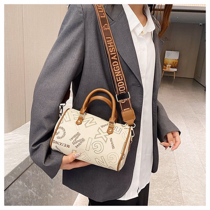 Túi Xách Đeo Vai Dáng Trống Hoa Văn Xinh Xắn, Phong Cách Hiện Đại Pp509 - Pipi Store - Ảnh 7