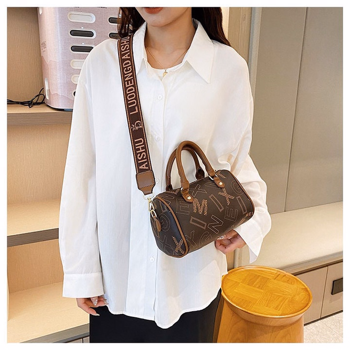 Túi Xách Đeo Vai Dáng Trống Hoa Văn Xinh Xắn, Phong Cách Hiện Đại Pp509 - Pipi Store - Ảnh 10