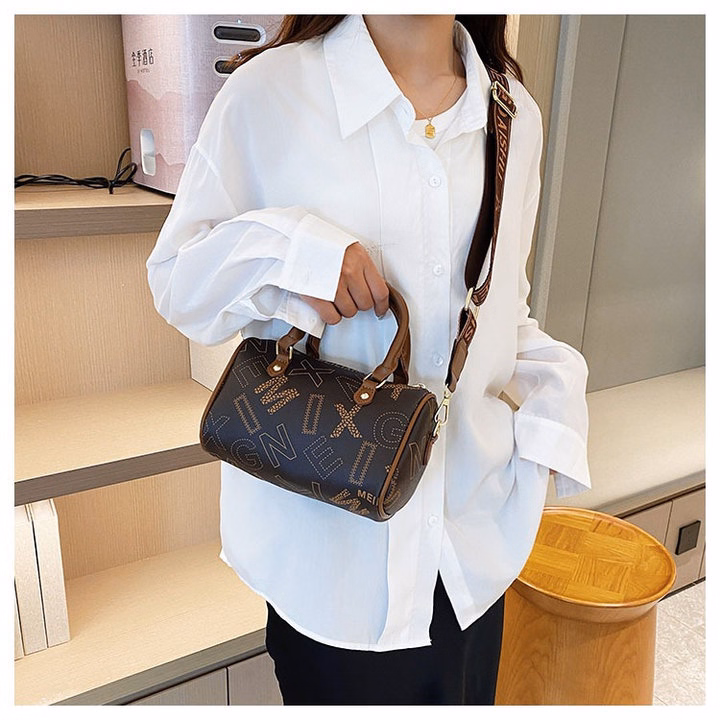 Túi Xách Đeo Vai Dáng Trống Hoa Văn Xinh Xắn, Phong Cách Hiện Đại Pp509 - Pipi Store - Ảnh 11