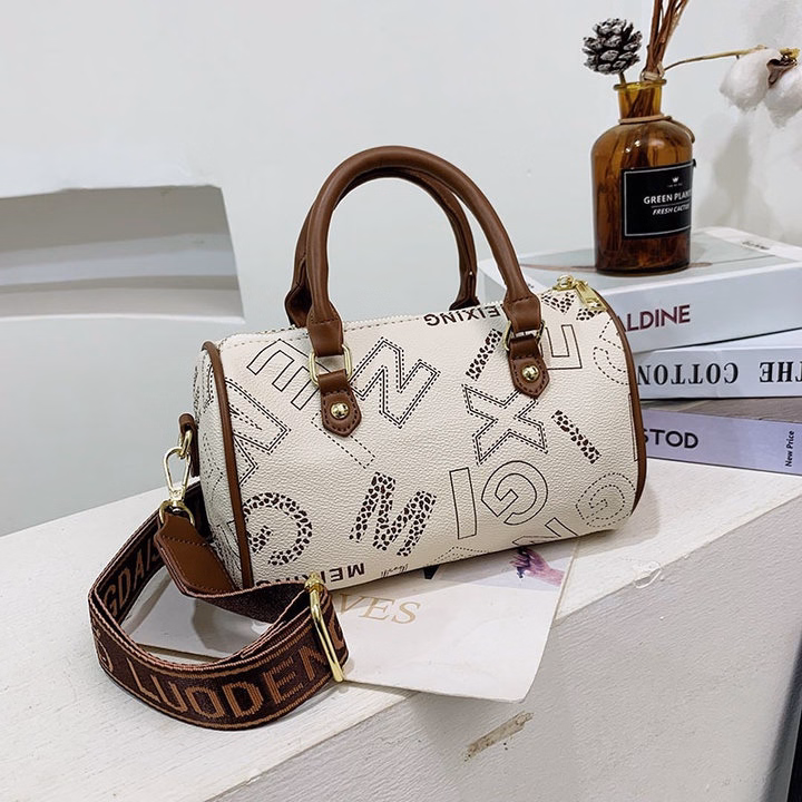 Túi Xách Đeo Vai Dáng Trống Hoa Văn Xinh Xắn, Phong Cách Hiện Đại Pp509 - Pipi Store - Ảnh 3