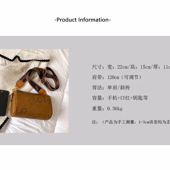 Túi Đeo Chéo Dáng Trống Hoa Văn Xinh Xắn Thời Trang Hàn Quốc Wh514 - Winnie House - Ảnh 9