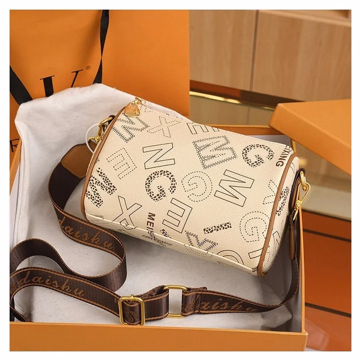 Túi Đeo Chéo Dáng Trống Hoa Văn Xinh Xắn Thời Trang Hàn Quốc Wh514 - Winnie House - Ảnh 2