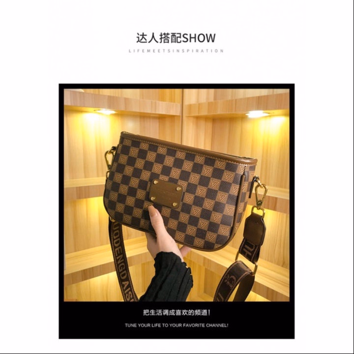 Túi Đeo Vai In Họa Tiết Kẻ Sọc Đơn Giản Chất Lượng Wh515, W346 - Winnie House - Ảnh 10