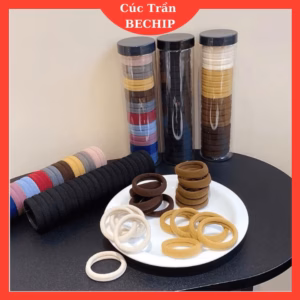 Hộp 20 Sợi Dây Thun Buộc Tóc Phong Cách Hàn Quốc Ctb525 - Bechip