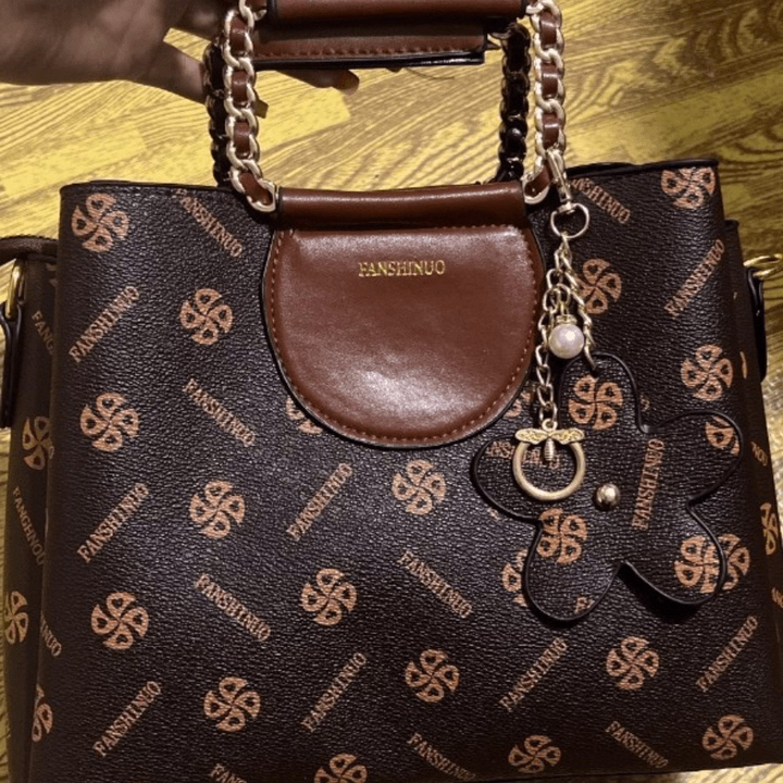 Túi Xách Nữ Công Sở Cầm Tay Hoa Văn Sang Trọng Wh527 - Winnie House - Ảnh 5