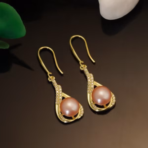 Bông Tai Móc Câu Bạc Ta Cao Cấp Gắn Ngọc Trai Nuôi - Thắng Giang