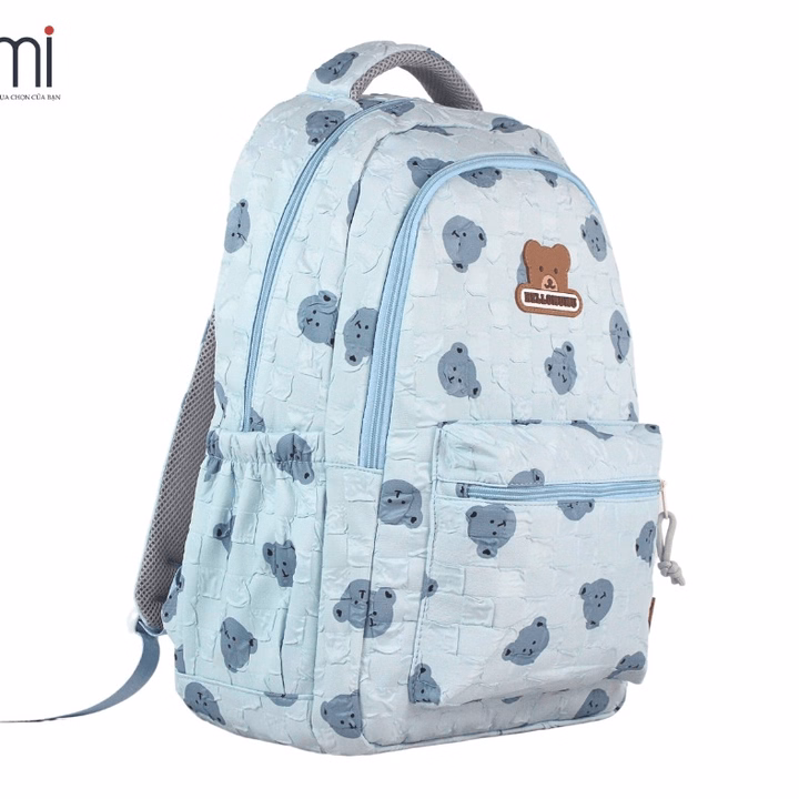 Balo Học Sinh Dễ Thương Họa Tiết Gấu Nổi - Emi Fashion - Ảnh 2
