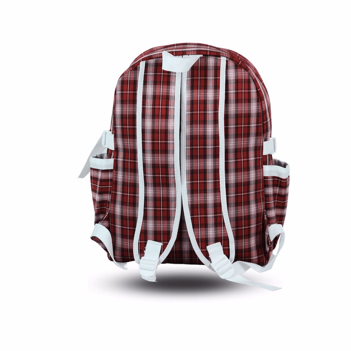 Balo Dù Teen Họa Tiết Caro Túi Hộp - Emi Fashion - Ảnh 3