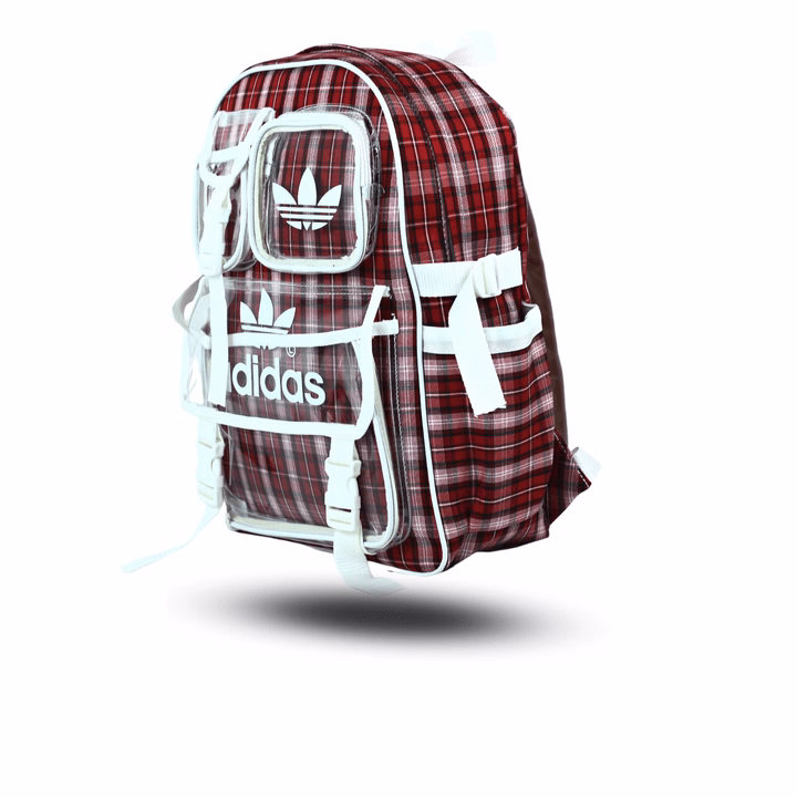 Balo Dù Teen Họa Tiết Caro Túi Hộp - Emi Fashion