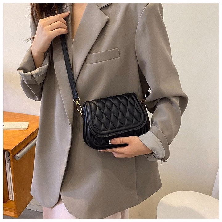 Túi Đeo Chéo Họa Tiết Kim Cương Cổ Điển Phong Cách Phương Tây Pp536 - Pipi Store - Ảnh 5