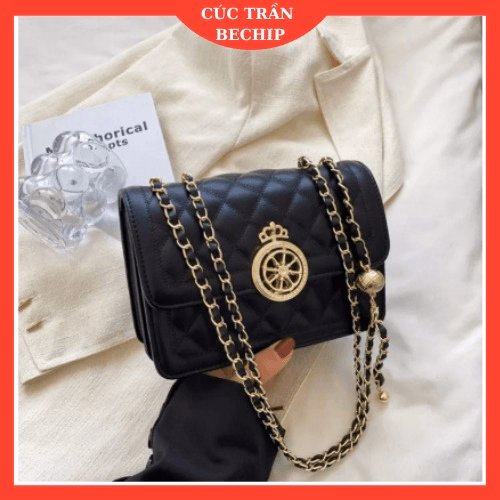 Túi Xách Nữ Đeo Chéo Khóa Vương Miện Tròn Ctb22 - Bechip