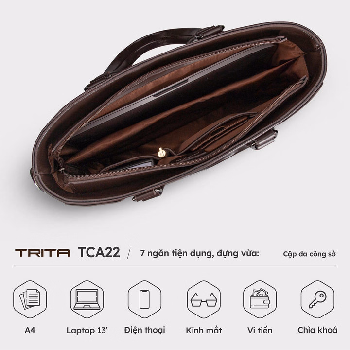 Cặp Da Nam Công Sở Thời Trang Hiện Đại Tca22 - Trita - Ảnh 5