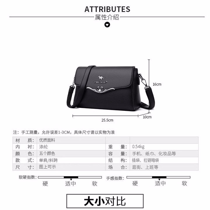 Túi Xách Nữ Đeo Chéo, Đeo Vai Nắp Gập Thời Trang Trung Niên Pp548 - Pipi Store - Ảnh 9