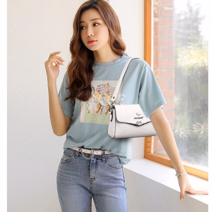 Túi Xách Nữ Đeo Chéo, Đeo Vai Nắp Gập Thời Trang Trung Niên Pp548 - Pipi Store - Ảnh 17