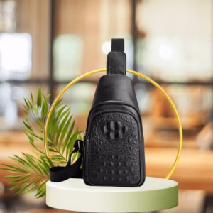 Túi Bao Tử, Đeo Chéo Nam Mặt Cá Sấu Cao Cấp Wh522 - Winnie House