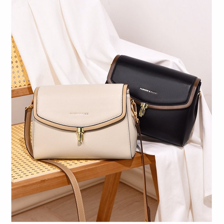 Túi Xách Công Sở Dáng Chữ Nhật Da Mềm Kẻ Viền Khóa Mới Lạ Wh557, W483 - Winnie House