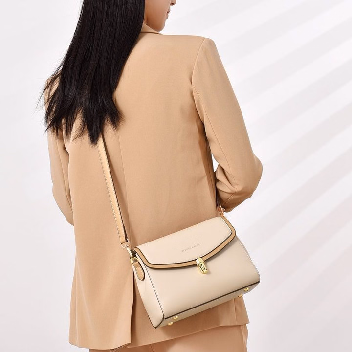 Túi Xách Công Sở Dáng Chữ Nhật Da Mềm Kẻ Viền Khóa Mới Lạ Wh557, W483 - Winnie House - Ảnh 10