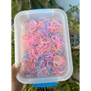 Hộp 4000 Dây Thun Cột Tóc Bé Gái Màu Ngẫu Nhiên - Gdn