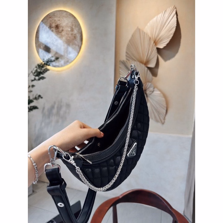 Túi Đeo Vai Dáng Bầu Thuyền Trần Trám, Hàng 2 Dây Dáng Siêu Xinh Chất Dày Dặn Pp574 - Pipi Store - Ảnh 4