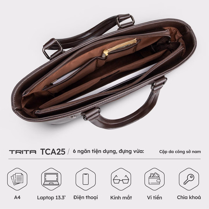 Cặp Da Nam Công Sở Phong Cách Tca25 - Trita - Ảnh 5