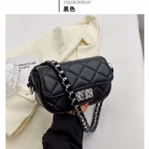 Túi Xách Nữ, Đeo Chéo Quai Đan 2 Dây Khóa Xoay Phối Da Bền Đẹp Pp582 - Pipi Store