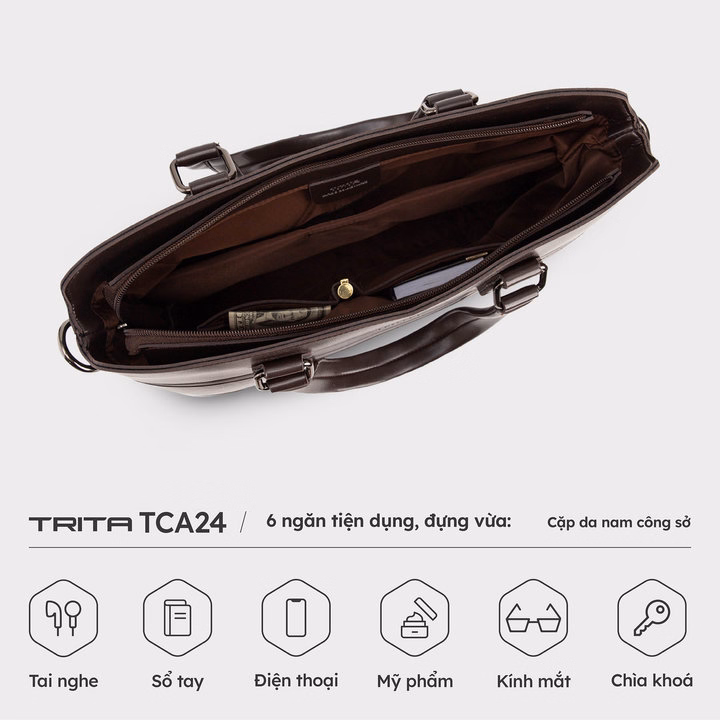 Cặp Da Nam Công Sở Cao Cấp Tca24 - Trita - Ảnh 5