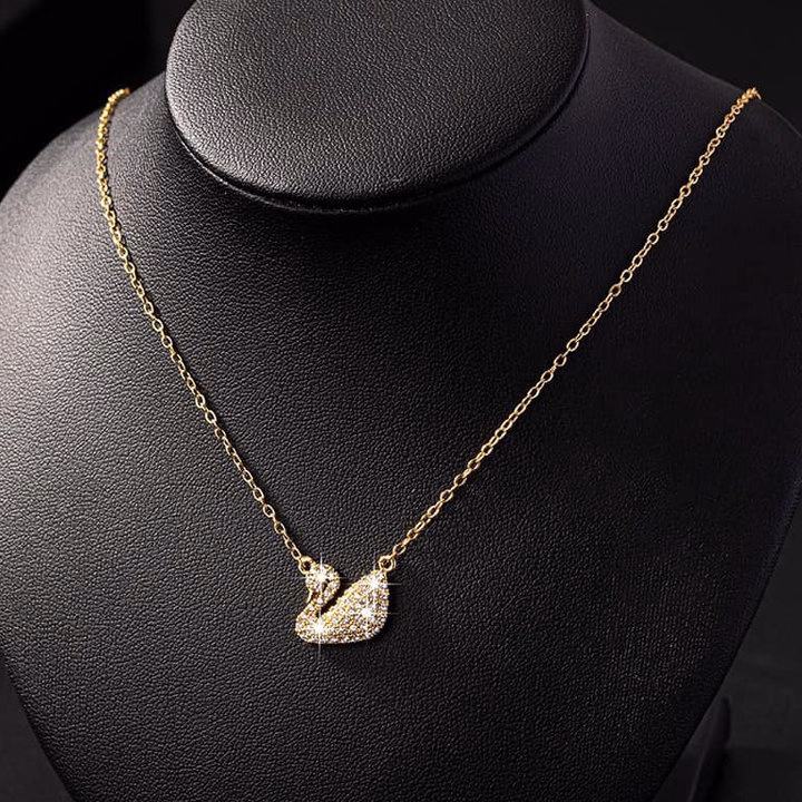 Dây Chuyền Thiên Nga Bạc Xi Vàng Cao Cấp - Thắng Giang - Ảnh 2