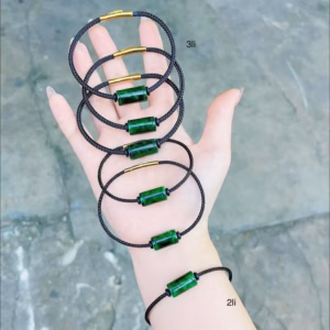 Vòng Tay Lu Thống Ngọc Cẩm Thạch Sơn Thủy Thiên Nhiên Vân Đẹp Tuyp Bc - Thắng Giang