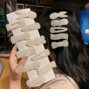 Combo 10 Kẹp Tóc Ngọc Trai Nhân Tạo Thời Trang Cao Cấp Nhiều Kiểu Dáng Sang Trọng - Thanh Hà Pharma