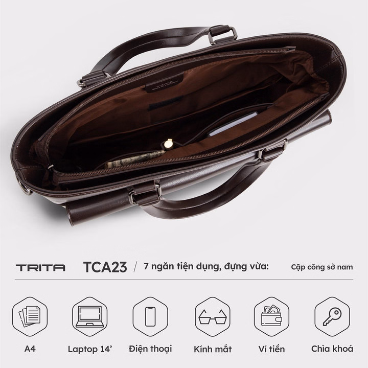 Cặp Da Nam Công Sở Tca23 - Trita - Ảnh 9