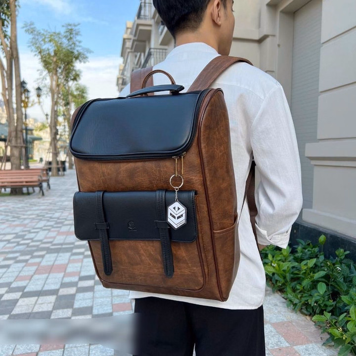 Balo Da Nam Nữ Cỡ Lớn Chống Sốc 5 Mặt, Nhiều Ngăn Phụ, Đựng Vừa Laptop 15.6Inch Pp607 - Pipi Store - Ảnh 8