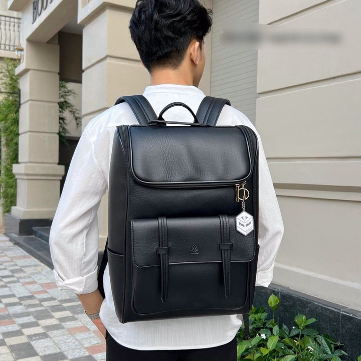 Balo Da Nam Nữ Cỡ Lớn Chống Sốc 5 Mặt, Nhiều Ngăn Phụ, Đựng Vừa Laptop 15.6Inch Pp607 - Pipi Store - Ảnh 7