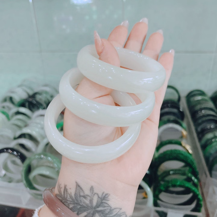 Vòng Tay Đá Onyx Marble Thiên Nhiên Bản Hẹ - Thắng Giang - Ảnh 5