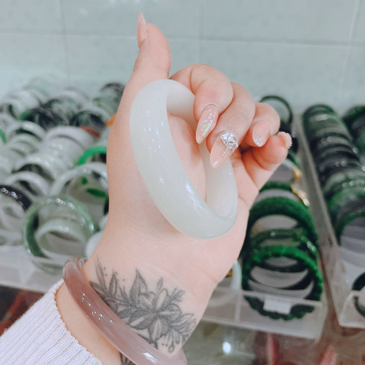 Vòng Tay Đá Onyx Marble Thiên Nhiên Bản Hẹ - Thắng Giang - Ảnh 7